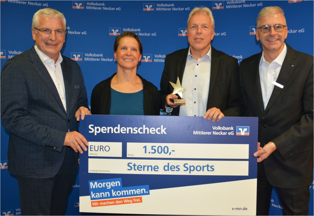 Verleihung "Sterne des Sports" Bronze und Spendenaktion "Gemeinsam mehr bewegen!"